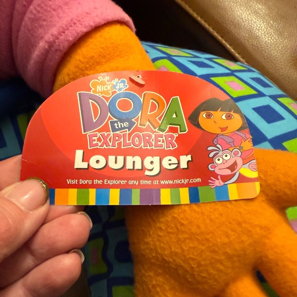 Dora The Explorer Vintage 2003 Lounger Pillow Stuffed Plush Chair RARE WITH TAG - Picture 4 of 16